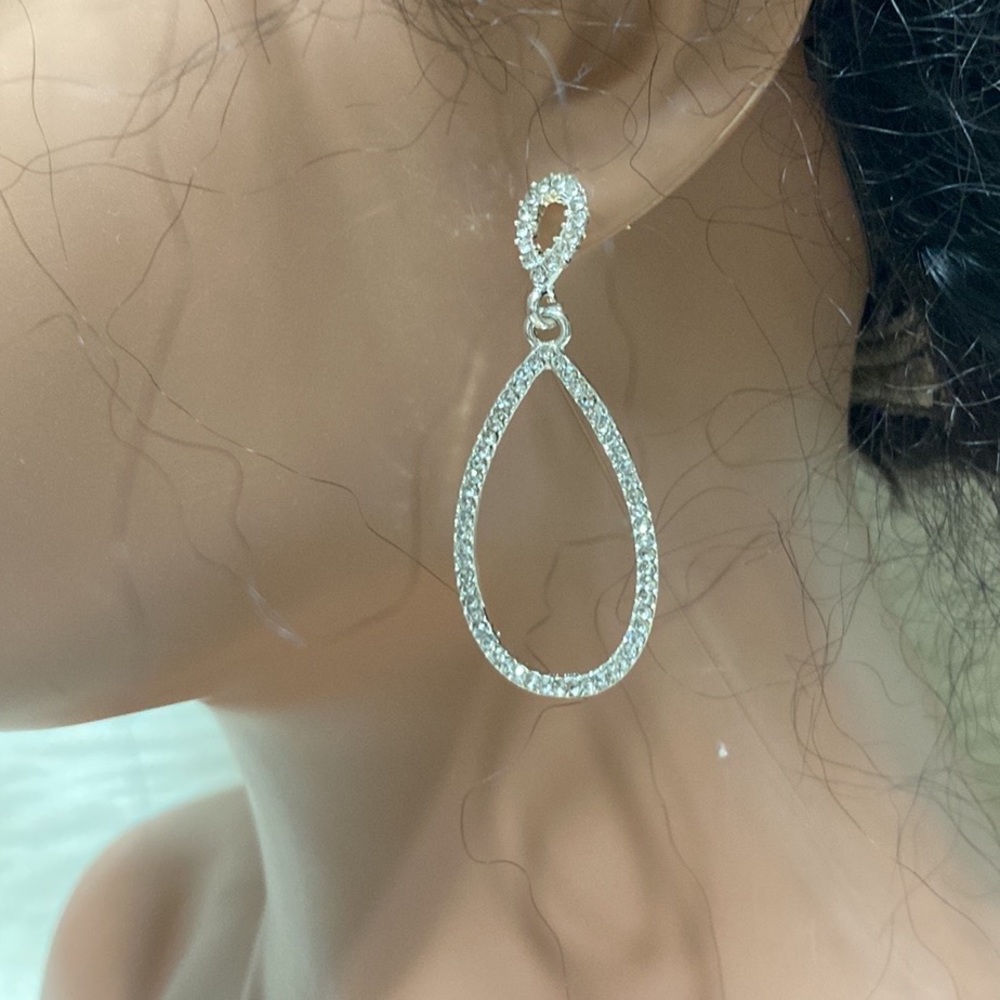 🌹Palm Beach Teardrop Rhinestones Earrings